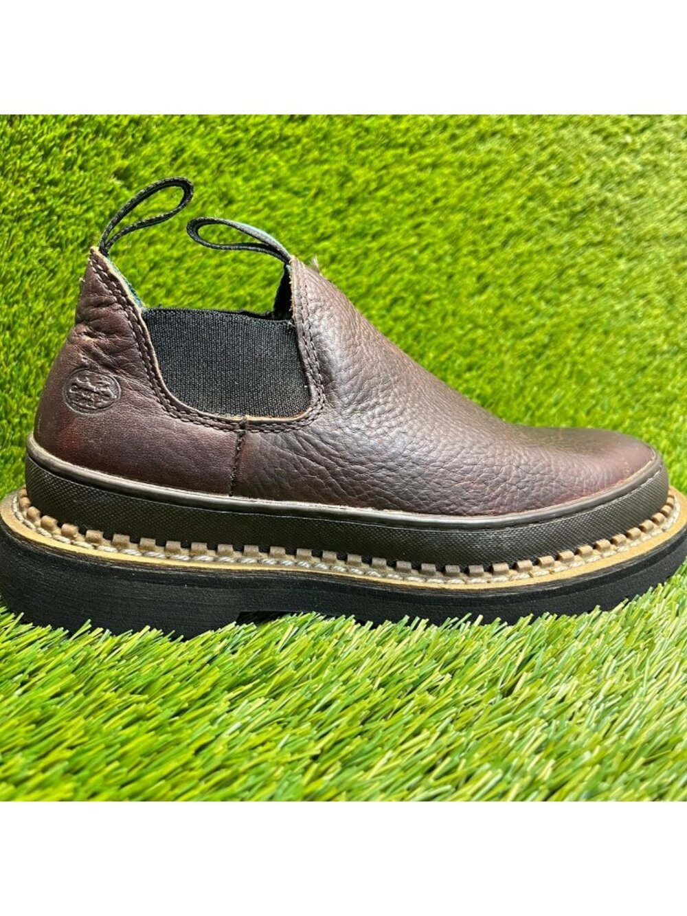 Georgia Giant Romeo Womens Size 6 Brown Black Outdoor Leather Pull On Boots